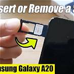 samsung a20 sim card slot